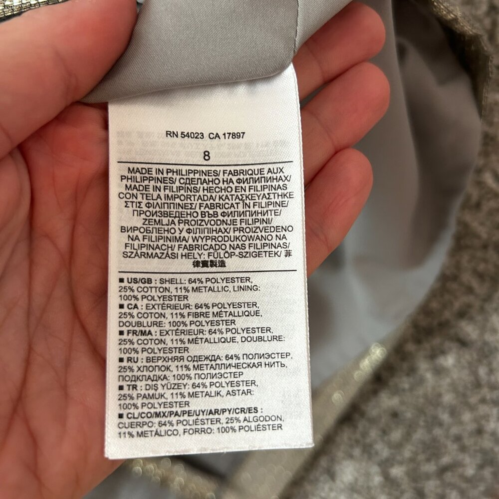 Banana Republic Heritage shiny full mini-skirt, size 8 - Picture 4 of 5